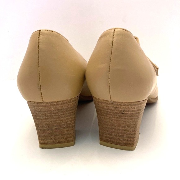 BEAUTIFEEL Katherina Beige Leather High Heel Mary Jane Pumps EU 39 Womens 8-8.5 - Picture 8 of 12